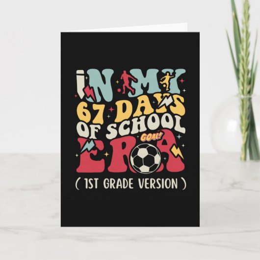 Carte Dans Mon Ère De 67 Jours D'école Mème Enfants Jeun (Devant)