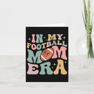Carte Dans mon ère de maman de football, drôle, rétro, H