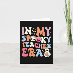Carte Dans Mon Ere Enseignante Éffrayante Halloween Witc