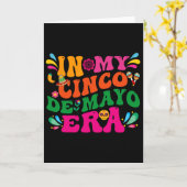 Carte Dans mon ère groovy nacho moyenne fiesta de Cinco (Fleur jaune)