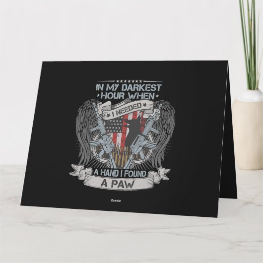 Carte Dans mon heure la plus sombre, j'avais besoin d'un (Dos)