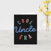 Carte Dans Mon Oncle Cool Époque Drôle Fête des pères 2  (Fleur jaune)