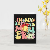 Carte Dans Mon Softball Maman Era Funny Baseball Maman M (Fleur jaune)