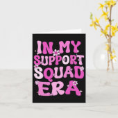 Carte Dans Mon Soutien L'Ère De Squad Super Cancer Du Se (Fleur jaune)