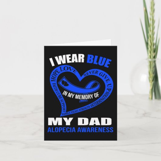 Carte Dans mon souvenir de mon père SENSIBILISATION À L' (Devant)