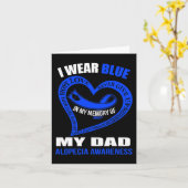 Carte Dans mon souvenir de mon père SENSIBILISATION À L' (Fleur jaune)