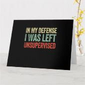Carte Dans My Defense I Ce que Left Unsupervised Funny Q (Fleur jaune)