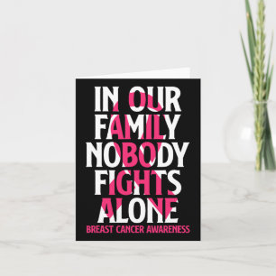 Carte Dans Notre Famille, Personne ne combat seul - Canc
