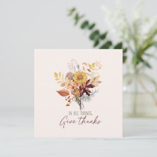 Carte Dans Toutes Les Choses Remercient Automne