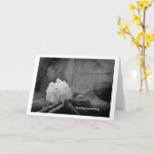 Carte dans un deuil silencieux (Fleur jaune)