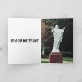 CARTE DANS UN DIEU NOUS FAISONS CONFIANCE (Intérieur)
