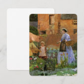 Carte Dans un jardin à Cookham par George John Pinwell (Devant / Derrière)