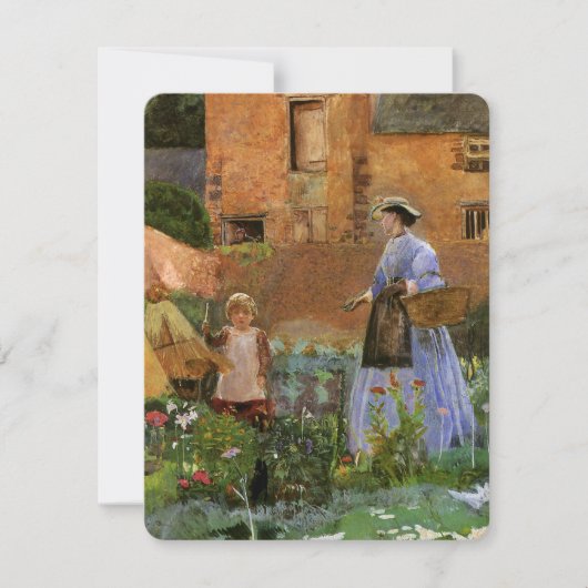 Carte Dans un jardin à Cookham par George John Pinwell (Devant)