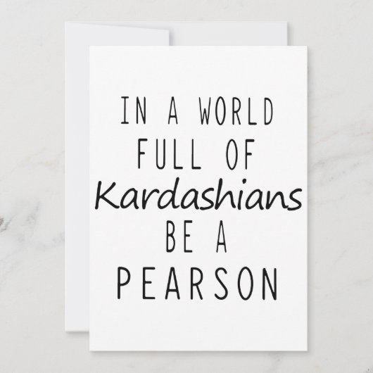 Carte dans un monde plein de kardashians être un jeu per (Devant)