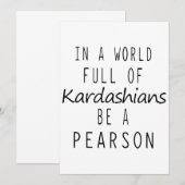 Carte dans un monde plein de kardashians être un jeu per (Devant / Derrière)