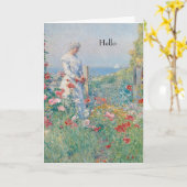 Carte Dans un tableau de jardin (Fleur jaune)
