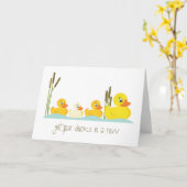 Carte Dans une ligne (Fleur jaune)