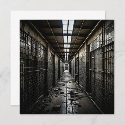 Carte Dans une prison abandonnée (Devant / Derrière)
