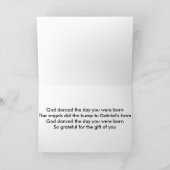 Carte dansante de Dieu anniversaire (Intérieur)