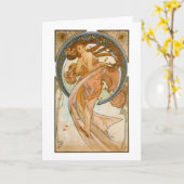 Carte Danse (1898), Alphonse Mucha Art nouveau (Fleur jaune)