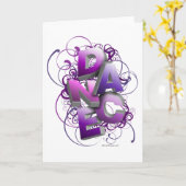 Carte Danse 3D (été) (Fleur jaune)