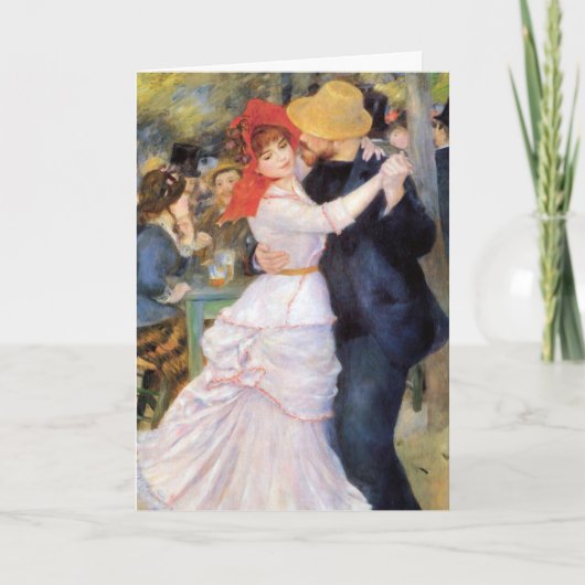 Carte Danse à Bougival - Renoir Impressionniste Peinture (Devant)