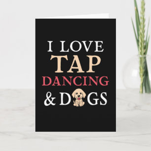 Carte Danse à claquettes et chiens