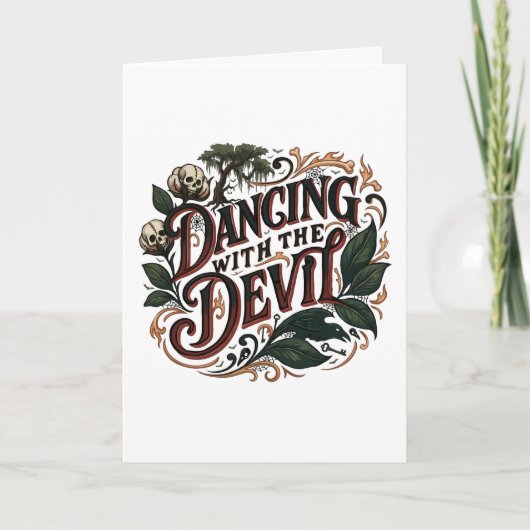 Carte Danse Avec Le Diable Art Gothique (Devant)