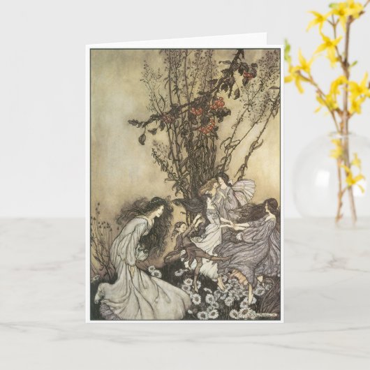 Carte Danse avec les fées (Fleur jaune)