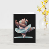 Carte Danse Bear Ballet Chaussures Bear Cute Bear Perfor (Fleur jaune)