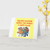 Carte Danse carré (Fleur jaune)