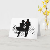 Carte Danse carré (Fleur jaune)