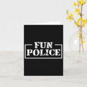 Carte Danse Chaperone Fun Police Danser Sheriff State C (Fleur jaune)