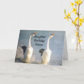 CARTE DANSE D'ANNIVERSAIRE DE LA FILLE (Fleur jaune)