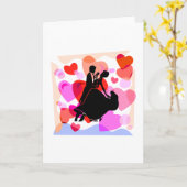 Carte Danse dans la salle de bal des coeurs (Fleur jaune)