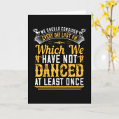 Carte Danse - Danse Au Moins Une Fois Par Jour (Fleur jaune)