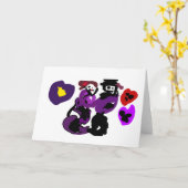 Carte Danse de balle violette (Fleur jaune)