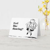 Carte Danse de bande dessinée d'Edward Lear de (Fleur jaune)