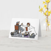 Carte : Danse de chaise (Fleur jaune)