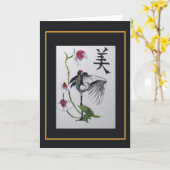 Carte Danse de la grue (Fleur jaune)