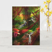 Carte Danse de la source d'eau (Fleur jaune)