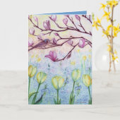 Carte Danse de myosotis (Fleur jaune)