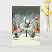 Carte Danse De Neige (Fleur jaune)