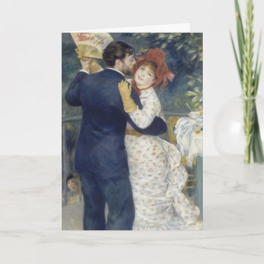 Carte Danse de Pays - Renoir Impressionniste peinture (Devant)