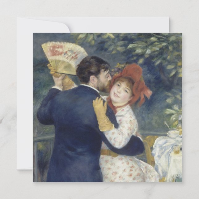 Carte Danse de Pays - Renoir Impressionniste peinture (Devant)