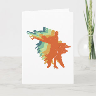 Carte Danse de salle de bal rétro, Danseuse de salle de 