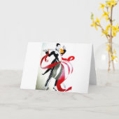 CARTE DANSE DE SALON (Fleur jaune)