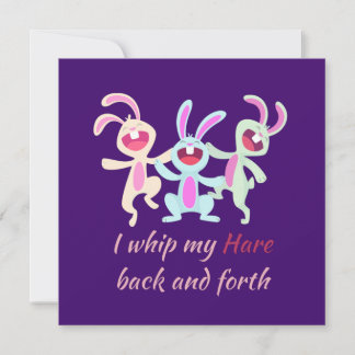 Carte Danse des Bunnies de Pâques, Whip mon hourra d'ava