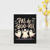 Carte Danse d'Halloween Pas De Boo-rée Ghost Ballet (Fleur jaune)