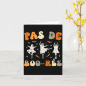 Carte Danse d'Halloween Pas De Boo-rée Ghost Ballet (Fleur jaune)